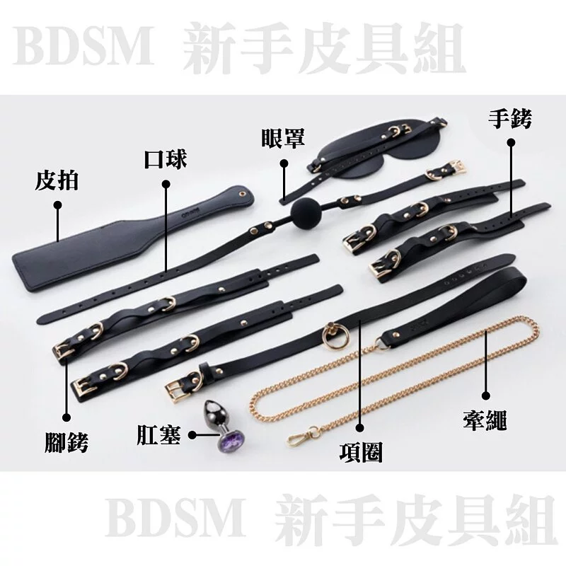 Ginro《遊慾》BDSM新手皮具組 - BDSM套裝