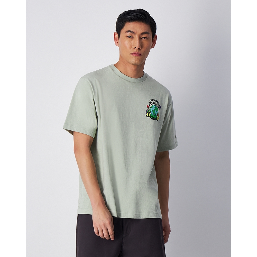【ECO 愛地球系列】男款 Magic Mushroom 印花 短TEE(青草綠)
