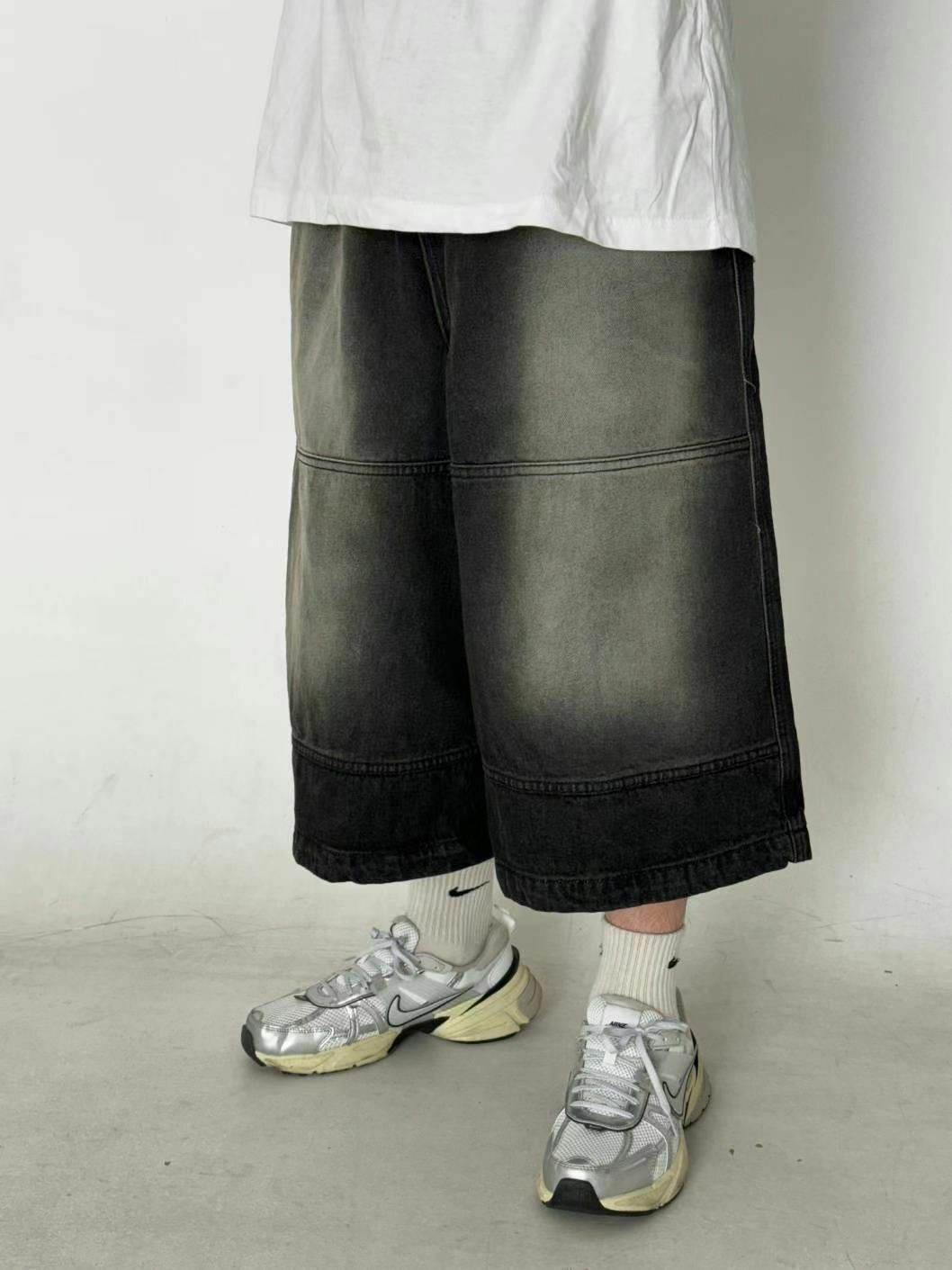 七分洗牛仔短褲 GLAMOUR-010J