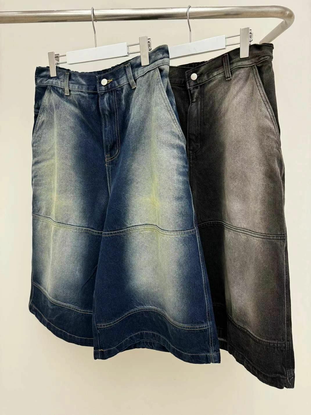 七分洗牛仔短褲 GLAMOUR-010J