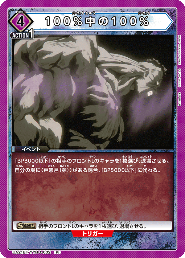 UA21BT/YYH-1-032 100%中の100%