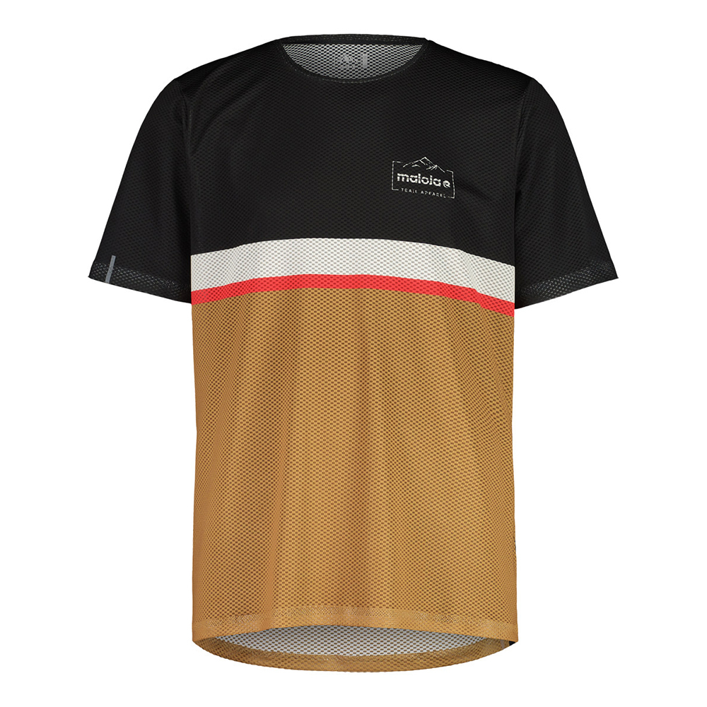 【MALOJA】男快乾彈性短袖上衣 / 24MA37229-[雙綠、黑金]