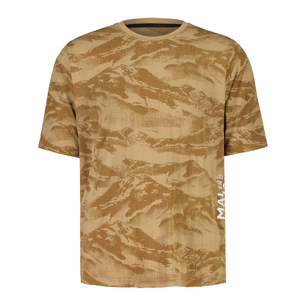 【MALOJA】男排汗快乾彈性短袖上衣 / 24MA37238-[迷彩棕、迷彩黑]