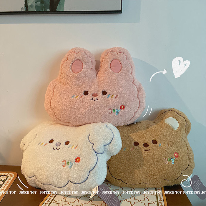 《42652》療癒系兔子熊熊狗狗抱枕/靠墊