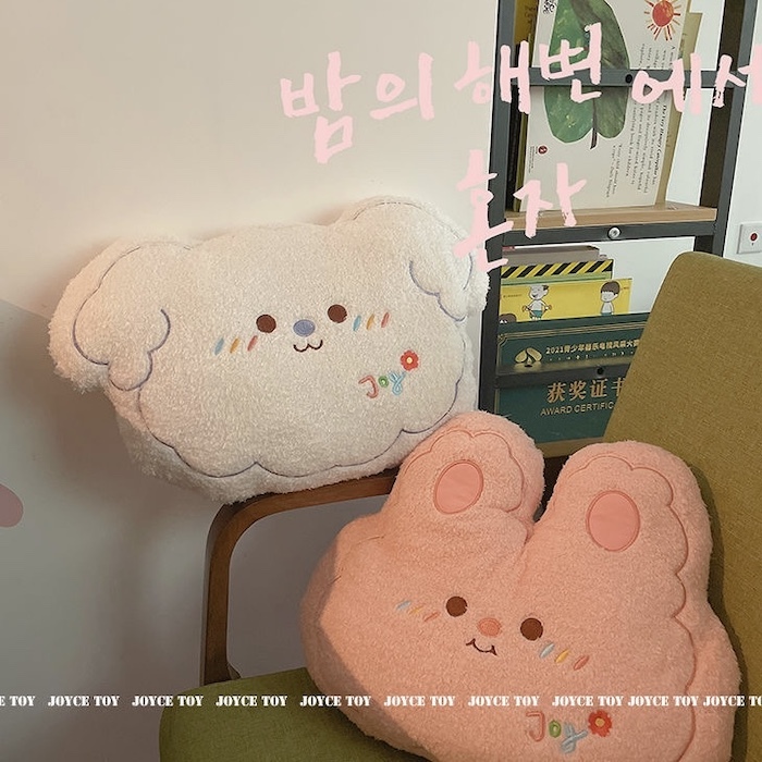 《42652》療癒系兔子熊熊狗狗抱枕/靠墊
