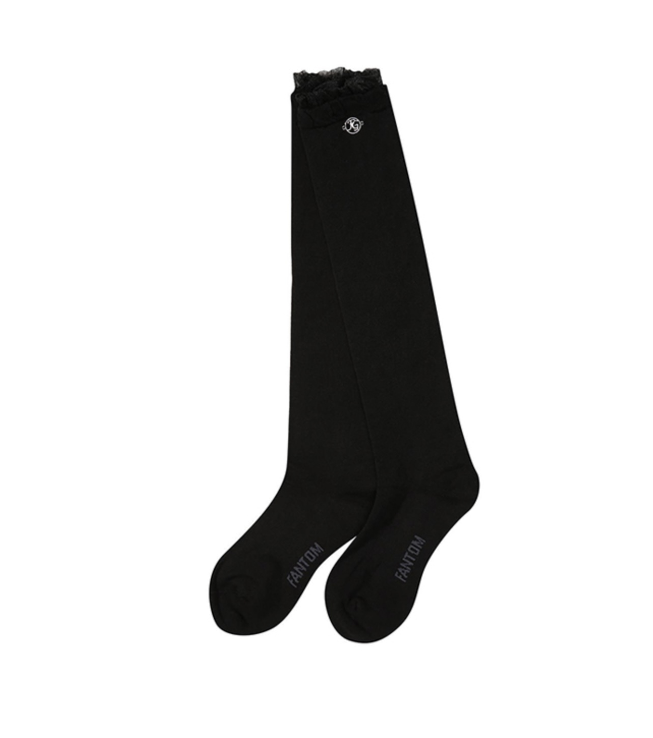 女【現貨】 韓系超級仙氣及膝蓋襪 長襪 長筒襪 及膝襪 高筒襪 中筒襪 女襪 小腿襪 美腿襪 壓力襪(韓系長襪泡泡襪 顯瘦美腿襪）黑色