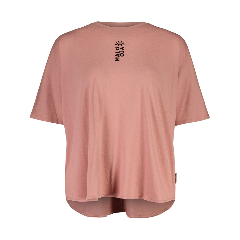【MALOJA】女舒適親膚短袖上衣 / 24MA37421-[大地棕、藕粉]