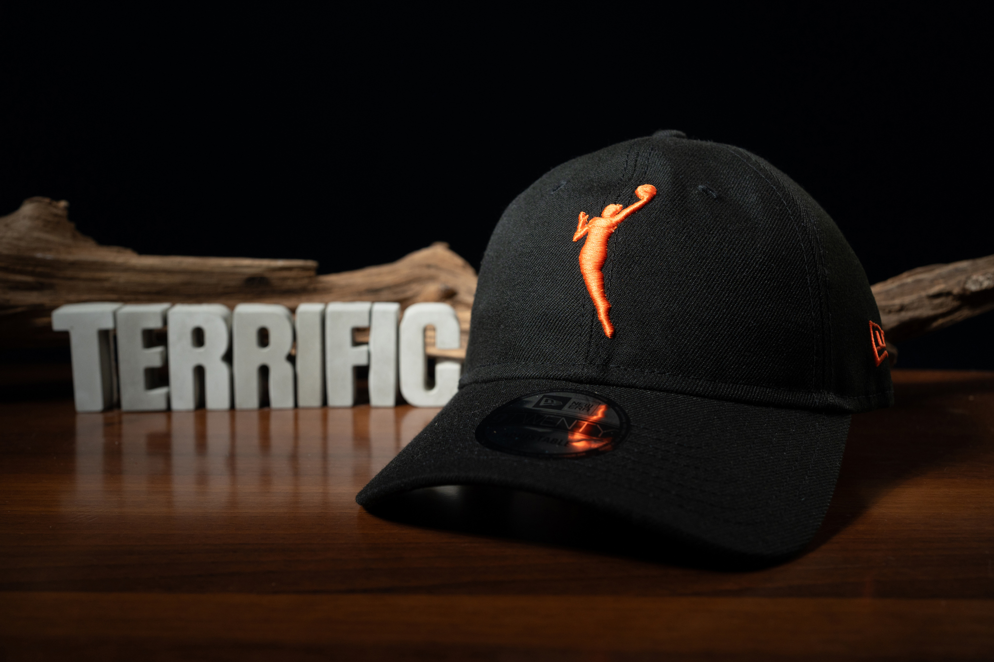 WNBA帽子 國家女子籃球協會 女籃 黑底橘 老帽 New Era 9TWENTY 可調式 全新