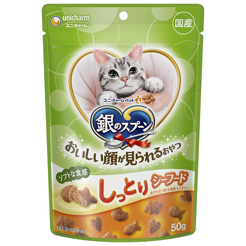 日本 Unicharm 銀匙脆脆軟身餅仔 海鮮味 50g
