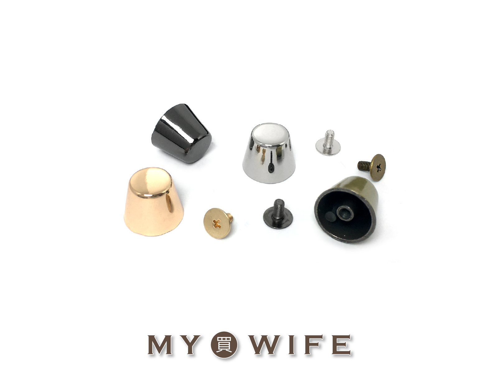 16mm高桶身腳釘_皮包腳/腳釘_4色【YR-2404091】