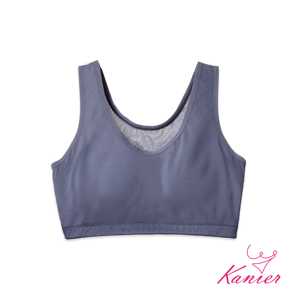 【Kanier卡妮兒】悅動輕盈 涼感挖背運動內衣【1213 黛妃藍  M / L / XL / XXL(Q)】