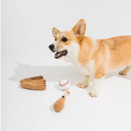 泰國Ketawa 手工針織玩具 - 棒球