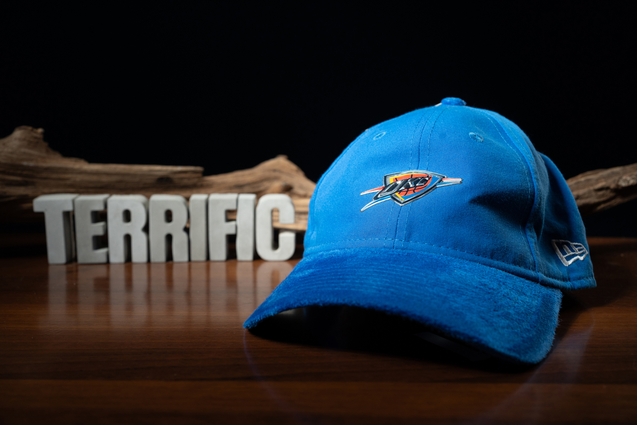 NBA帽子 Oklahoma City Thunder 奧克拉荷馬城雷霆 亮面小隊徽 絨毛帽沿 老帽 New Era 9TWENTY 可調式 全新