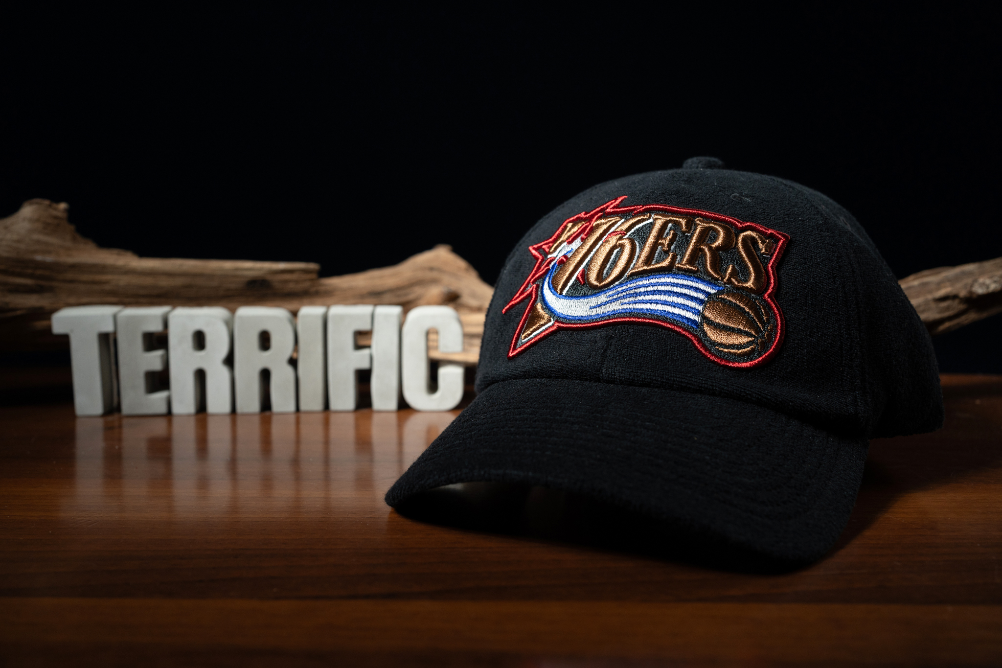 NBA帽子 Philadelphia 76ers 費城七六人 黑流星 絨毛布 老帽 M&N 可調式 全新