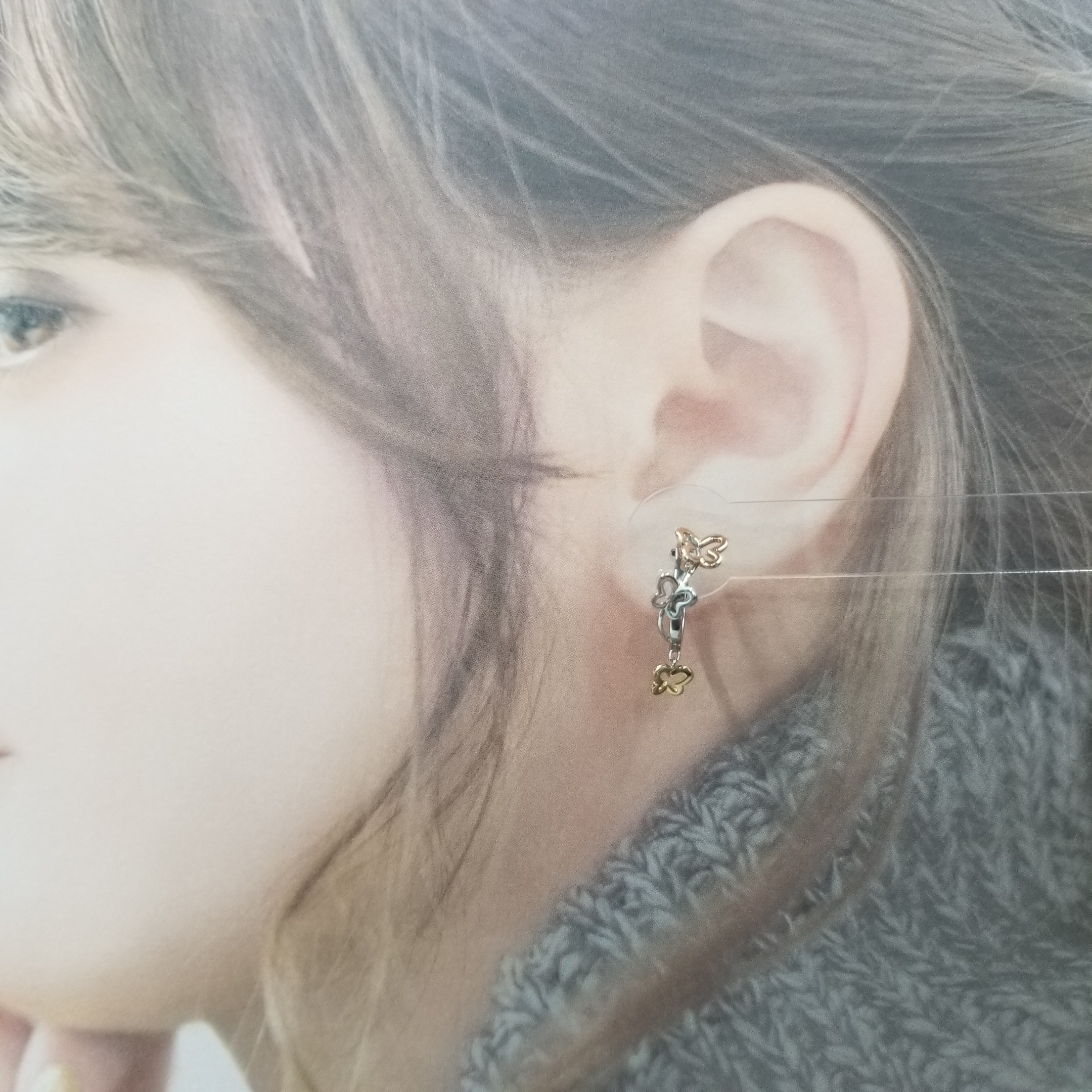 全新14K彩金圈耳環