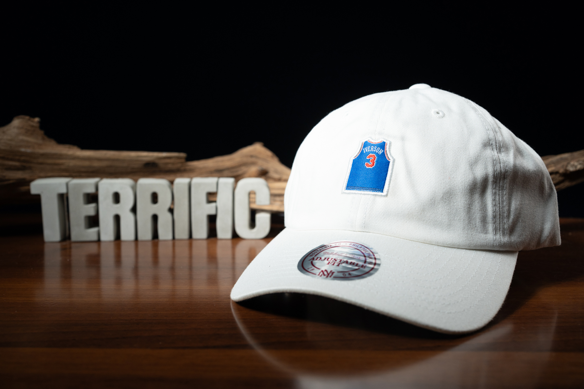 NBA帽子 Philadelphia 76ers 費城七六人 Allen Iverson #3 新人藍 白 老帽 M&N 可調式 全新