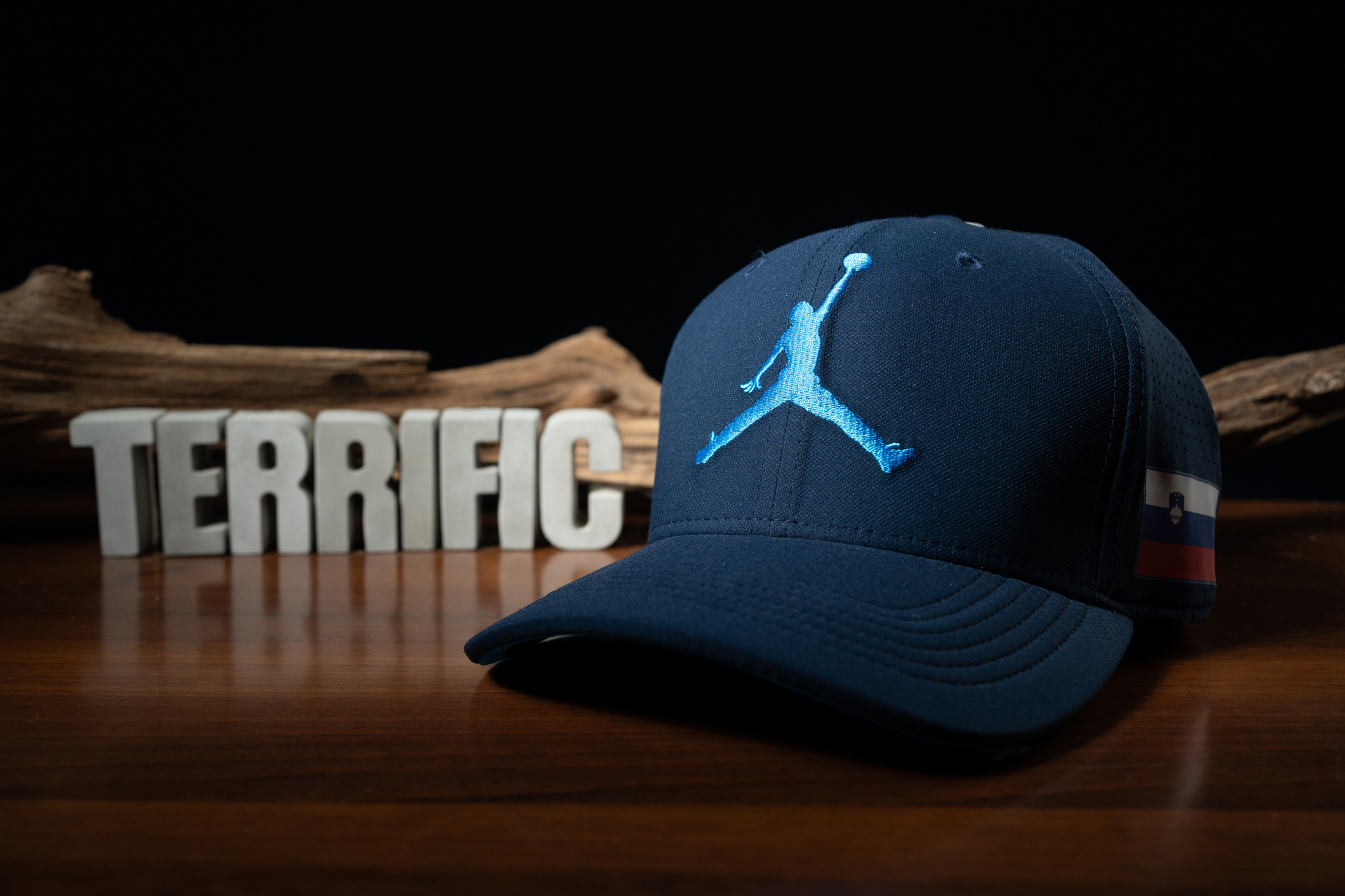 NBA帽子 Jordan Big Logo 藍色 老帽  可調式 全新