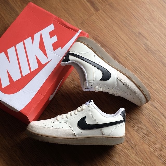 NIKE COURT VISION 1 白黑 焦糖底 麂皮 仿皮革 FQ8075-133 / 預購