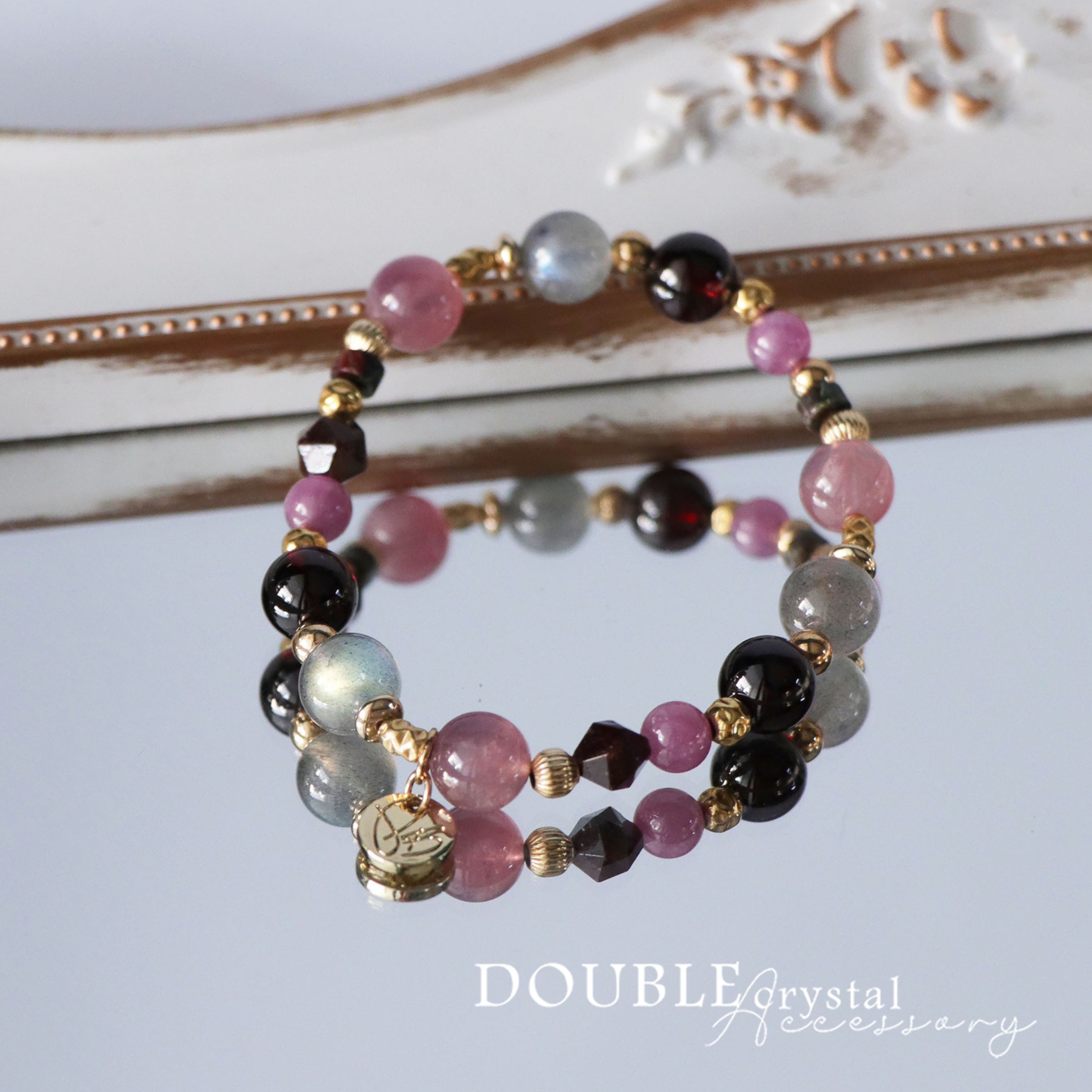 ☽◌* 售空愛意／紅寶石．紫馬粉．拉長石．石榴石