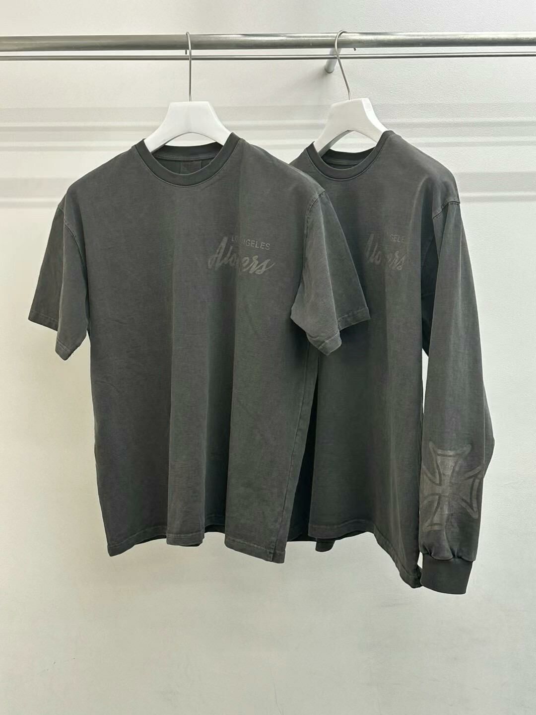 洗水英文字圖案短袖Tee WELL DONE-045T