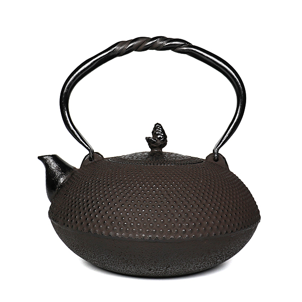 【金秀堂】平丸霰 鐵壺1.4L