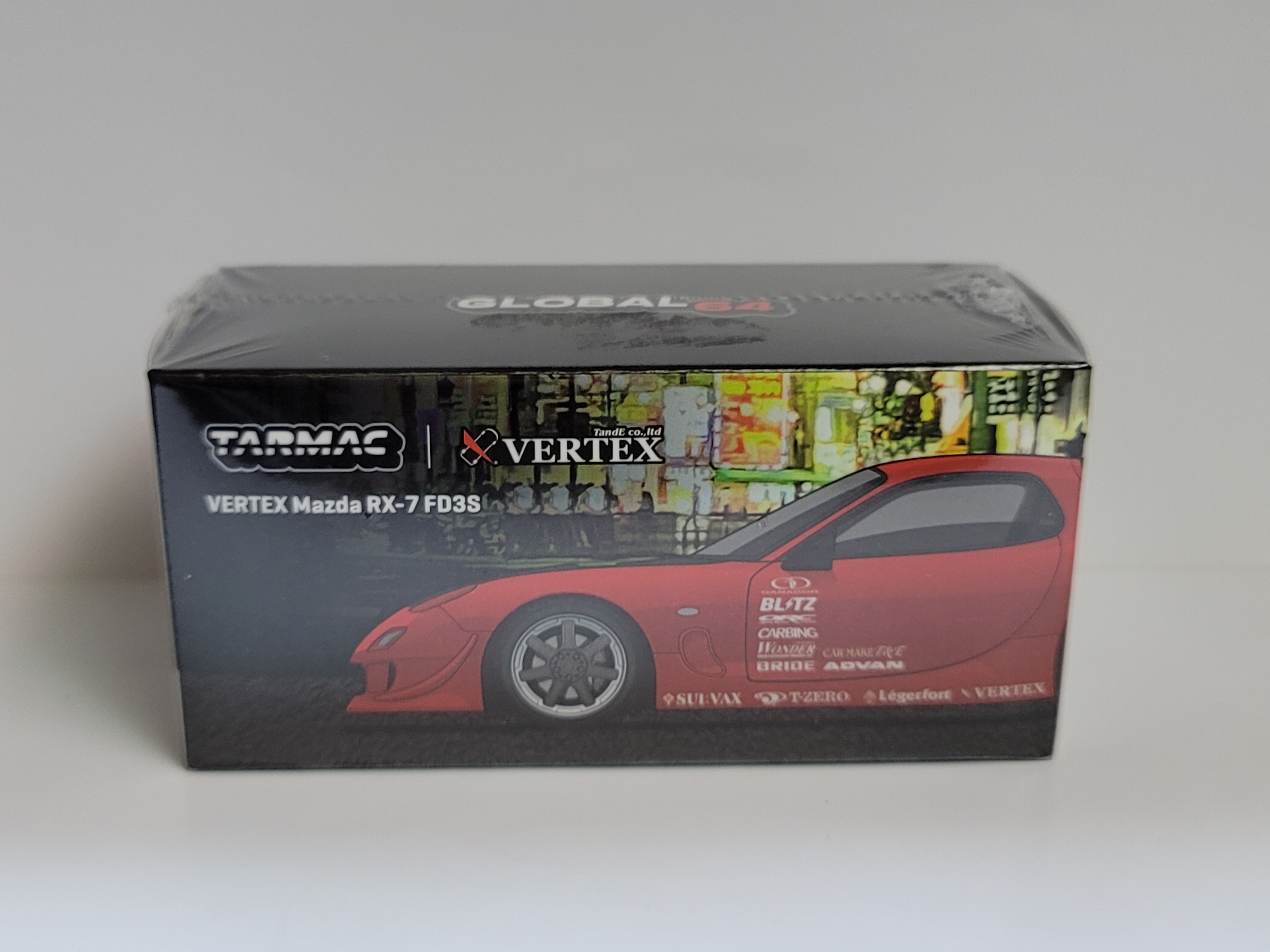 Tarmac 1/64 VERTEX Mazda RX-7 FD3S - Red