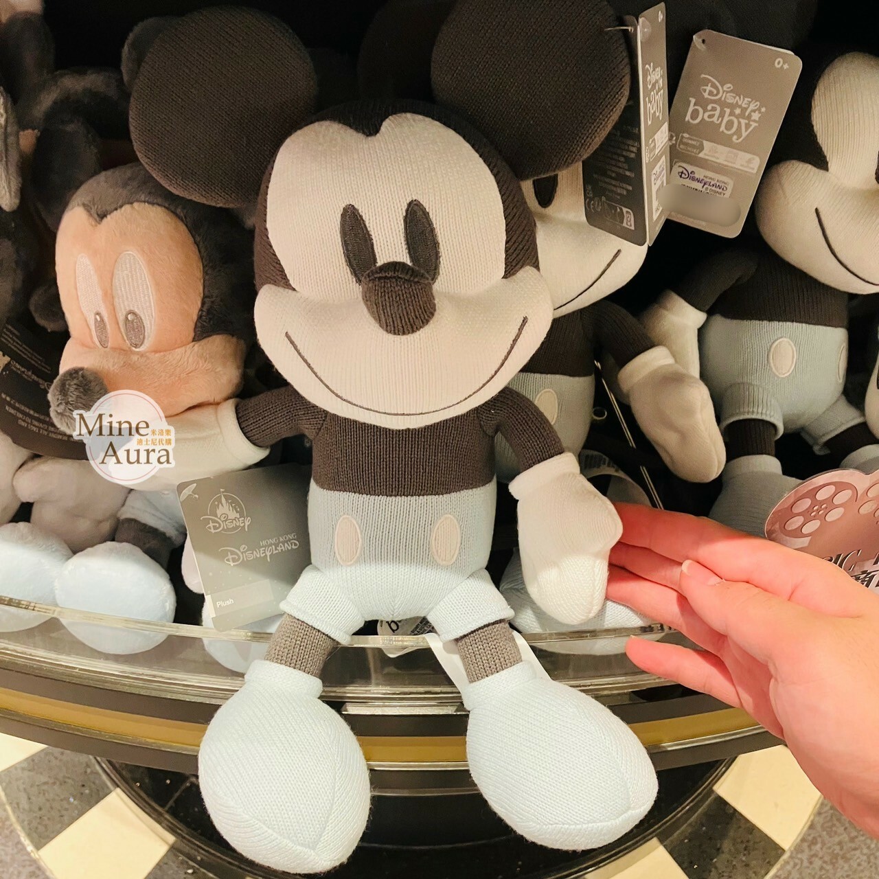 米奇 Mickey 笑臉 粉嫩色 安撫 娃娃 玩偶 嬰兒用品 -香港迪士尼樂園