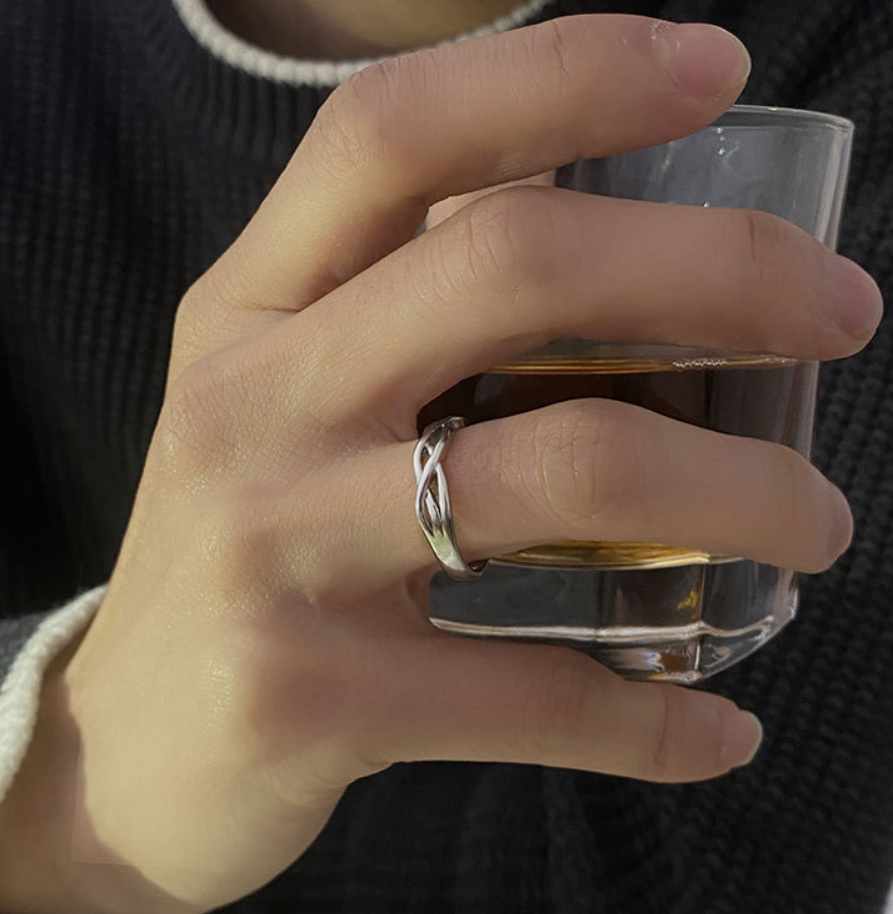 【ACCY052】雙線編織莫比烏斯開口設計戒指