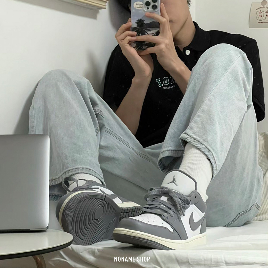 NIKE Air Jordan 1 Low Vintage Grey DIOR配色 奶油灰白 (男款)