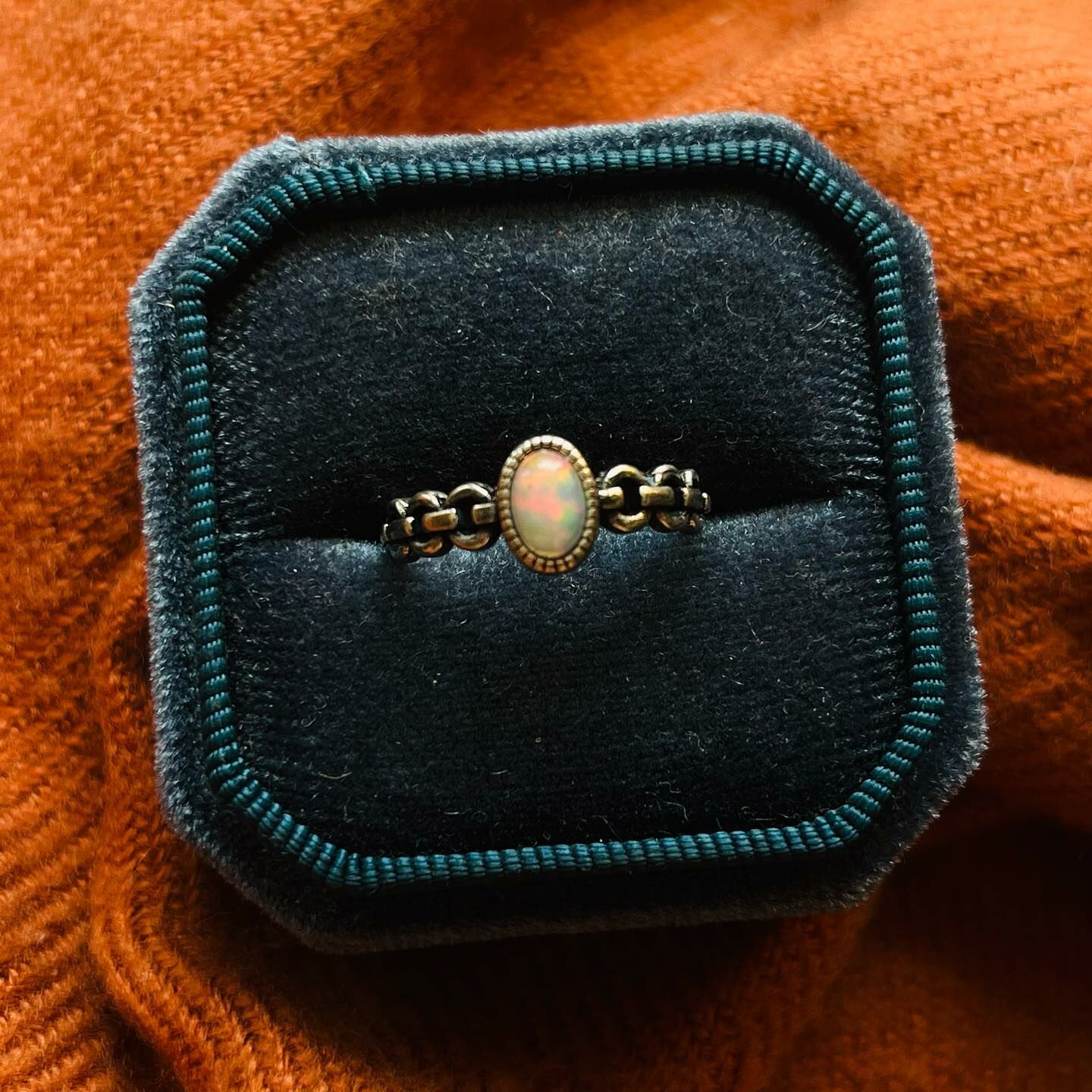 [原石] 衣索比亞蛋白石 戒指