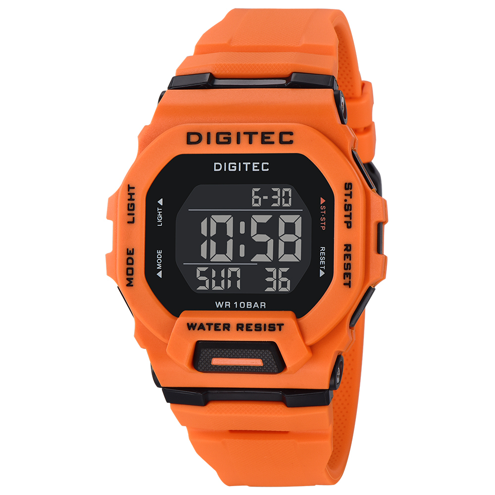 【DIGITEC 數碼科技】DG-5169T* 多功能LED照明矽膠數位電子錶-