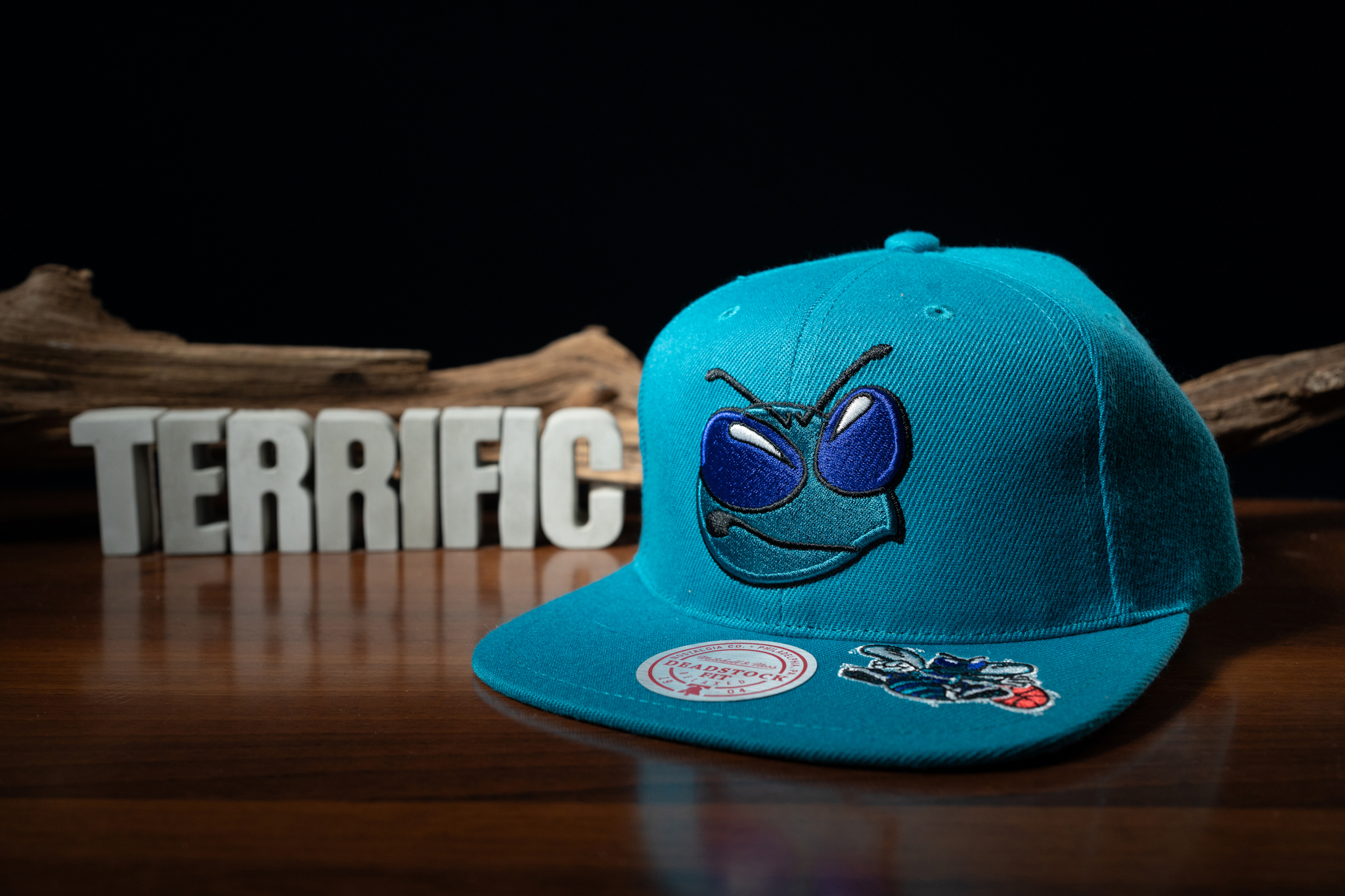 NBA帽子 Charlotte Hornets 夏洛特黃蜂  吉祥物大圖 湖水綠 棒球帽 M&N 可調式 全新