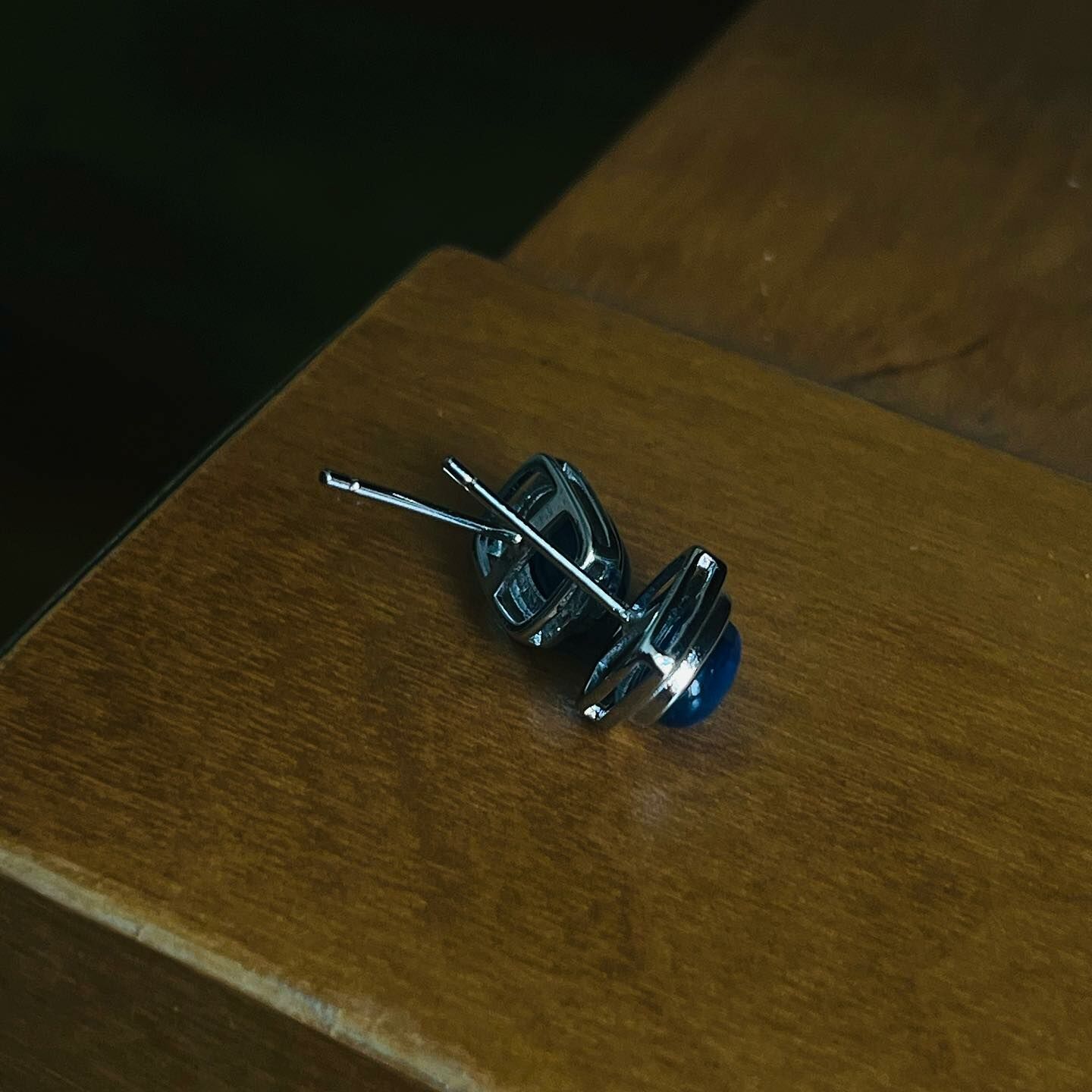 [原石] 藍晶石耳環