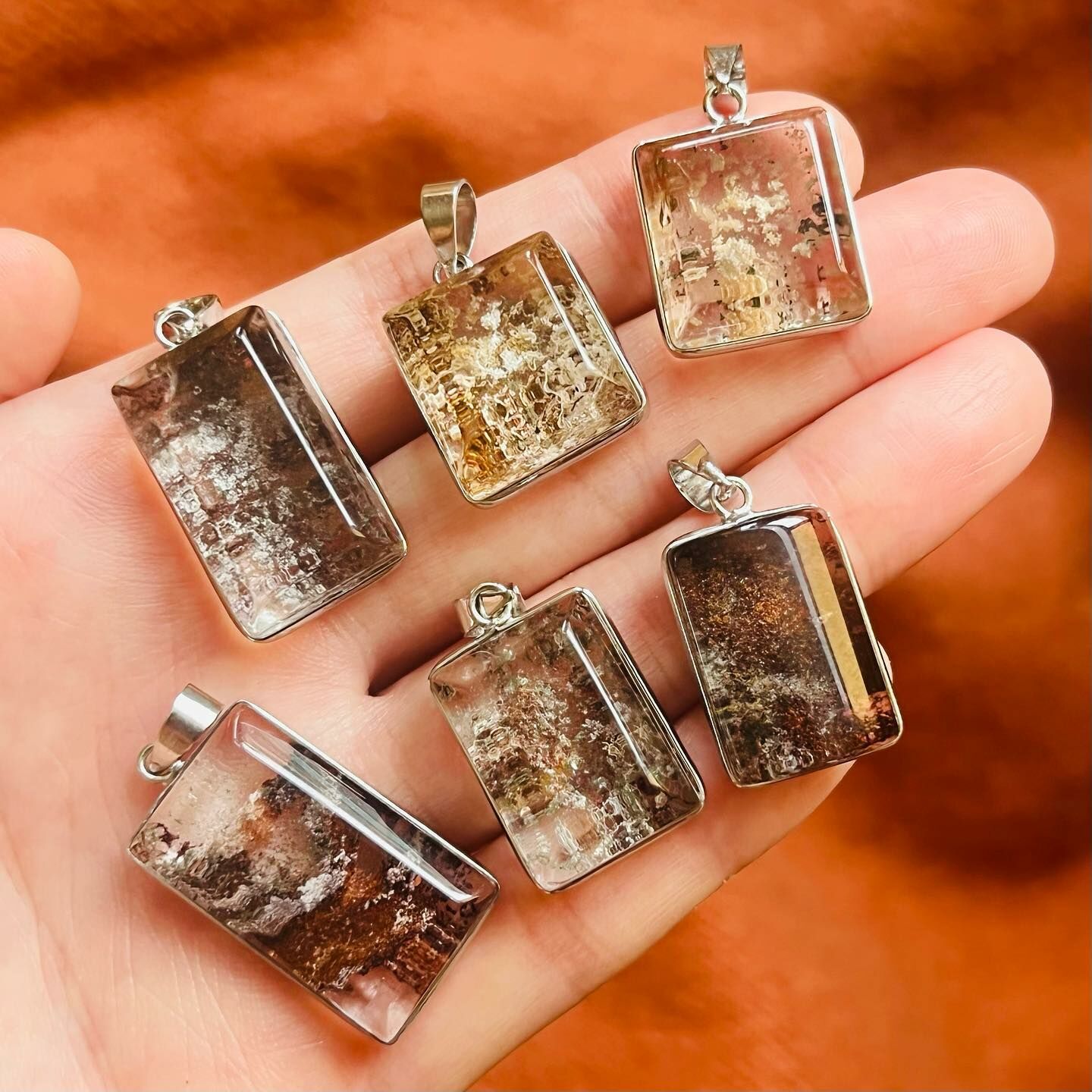 [原石] 四季幽靈水晶 項鍊吊墜