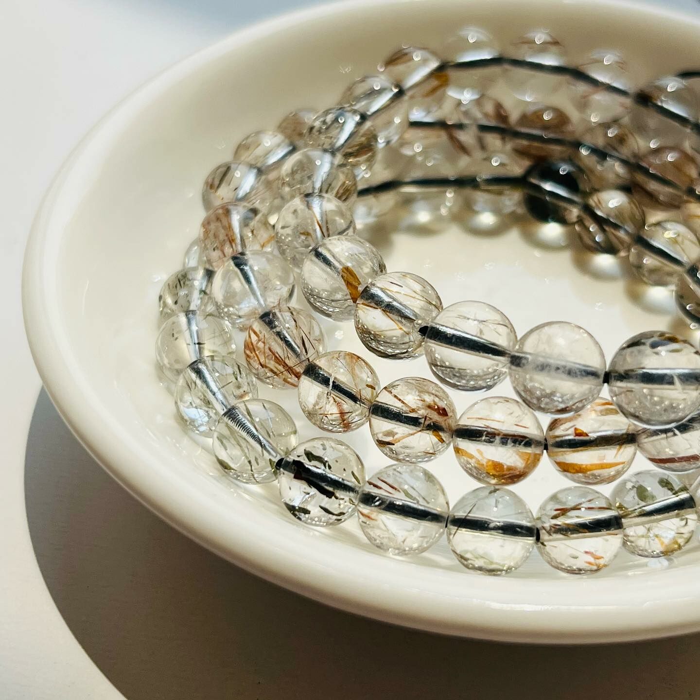 [原石] 黑金超七 水晶手串