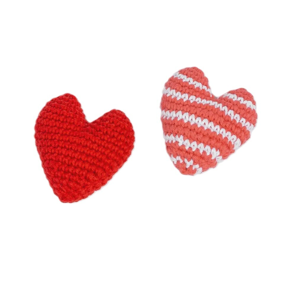 泰國Ketawa 手工針織玩具 - 心心相印