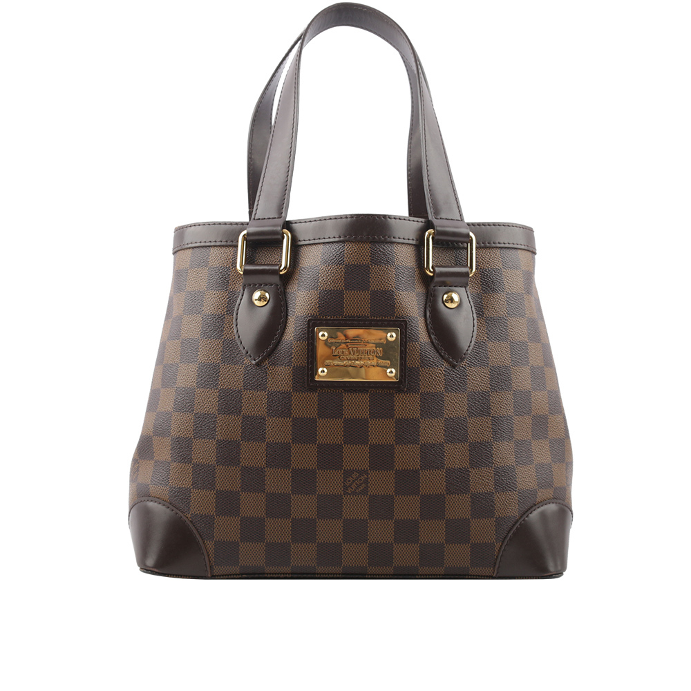 【Louis Vuitton】Hampstead PM 棋盤格帆布金牌肩背包