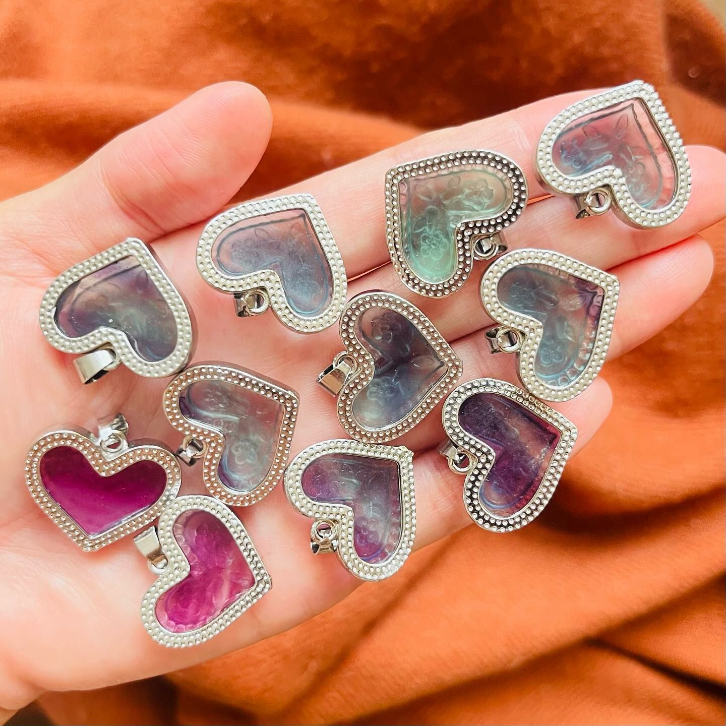 [原石] 內蒙古螢石 紫螢石 綠螢石 項鍊吊墜