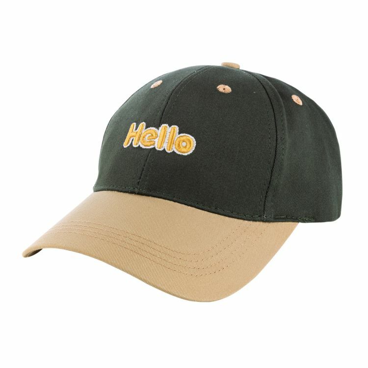 Contrasting Color Children's Baseball Cap - Army Green