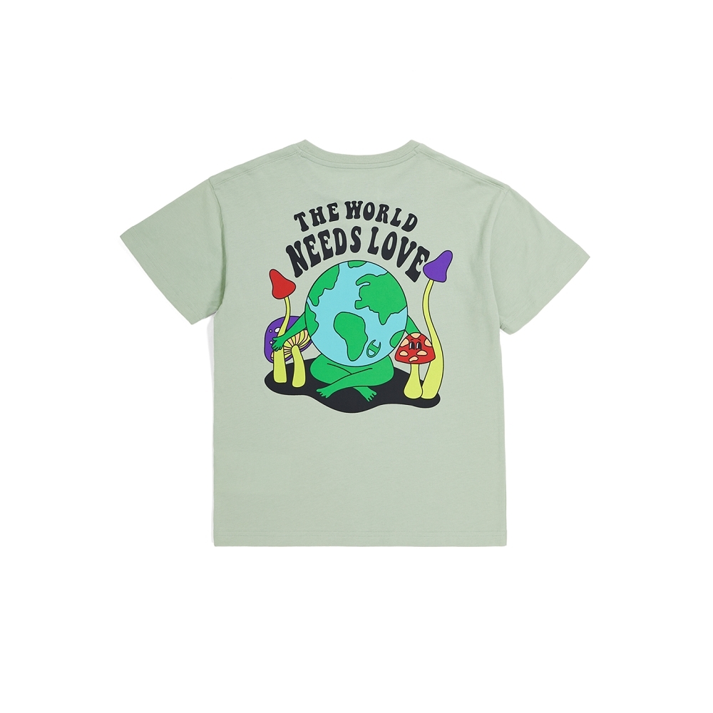 童款-ECO 愛地球系列 ROCHESTER 愛地球 印花 短TEE-綠色（306708-GS072）