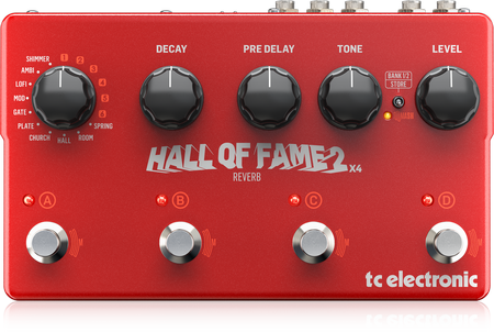 Tc Electronic HALL OF FAME 2 X4 REVERB GUITAR PEDAL空間效果