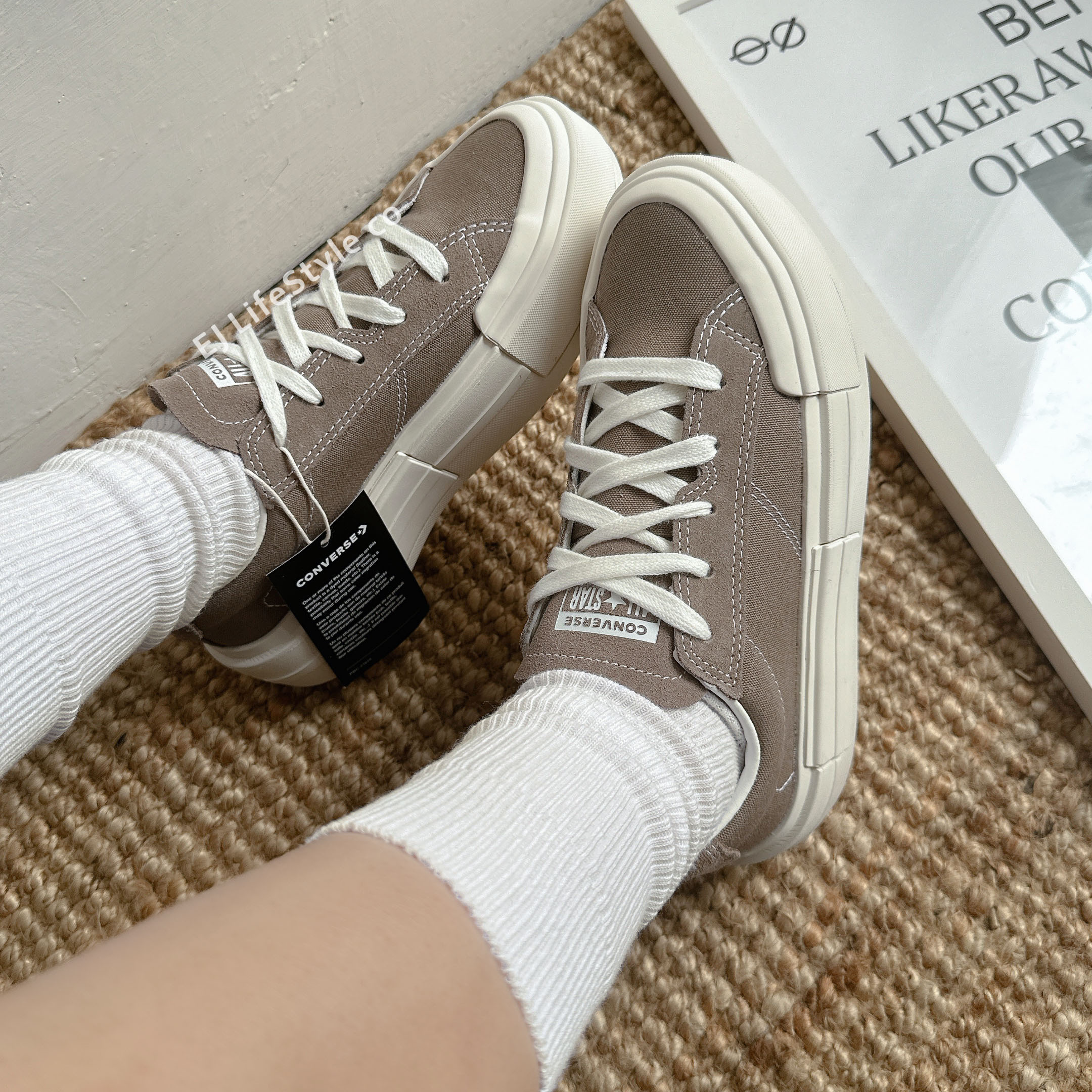 CONVERSE ALL STAR CRUISE UU鞋 低筒 厚底 增高 解構 奶油底 可可色 咖啡色 大地色 男女鞋 A09843C / 現貨