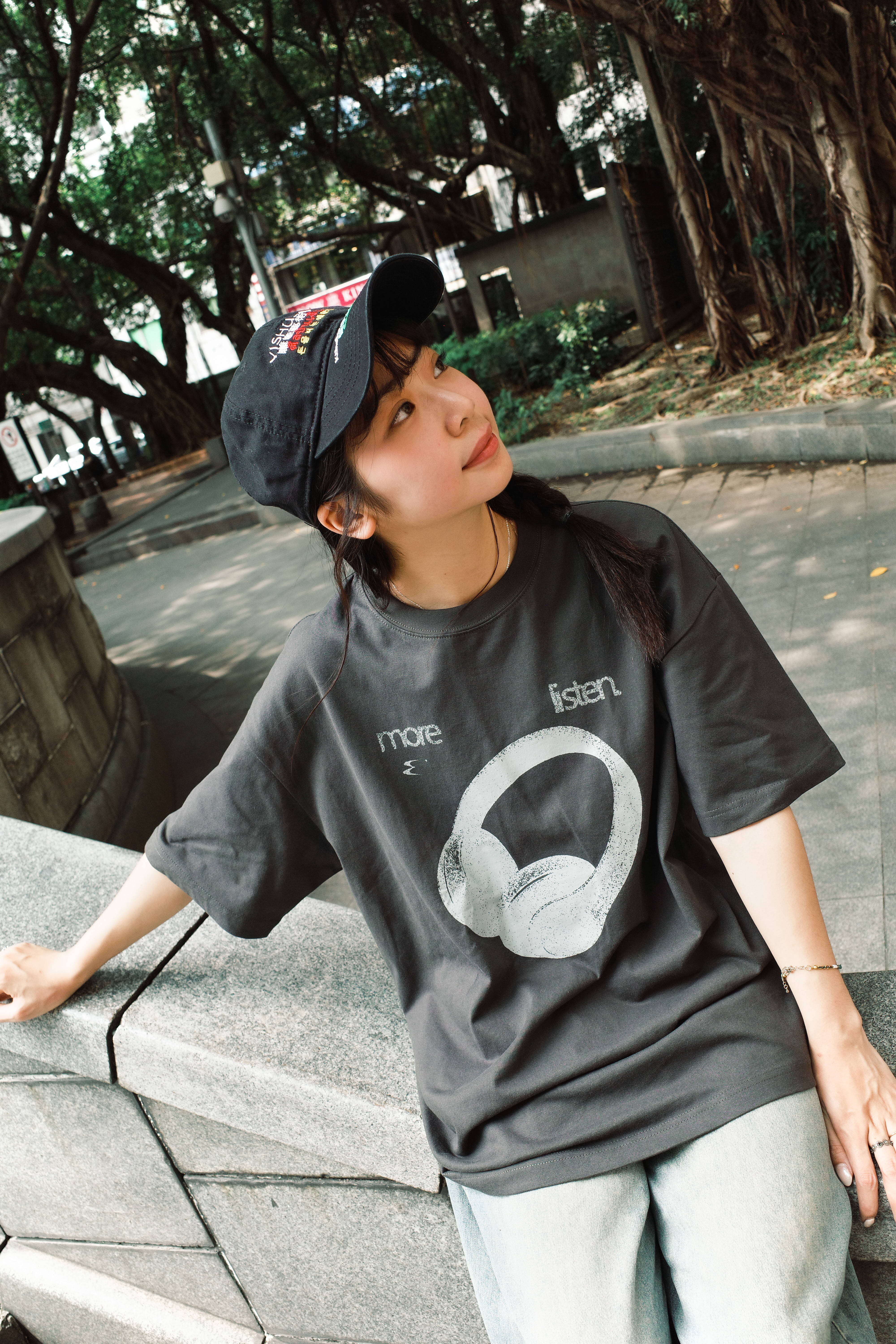 『Always_Good』More Listen 耳機 印花 短TEE