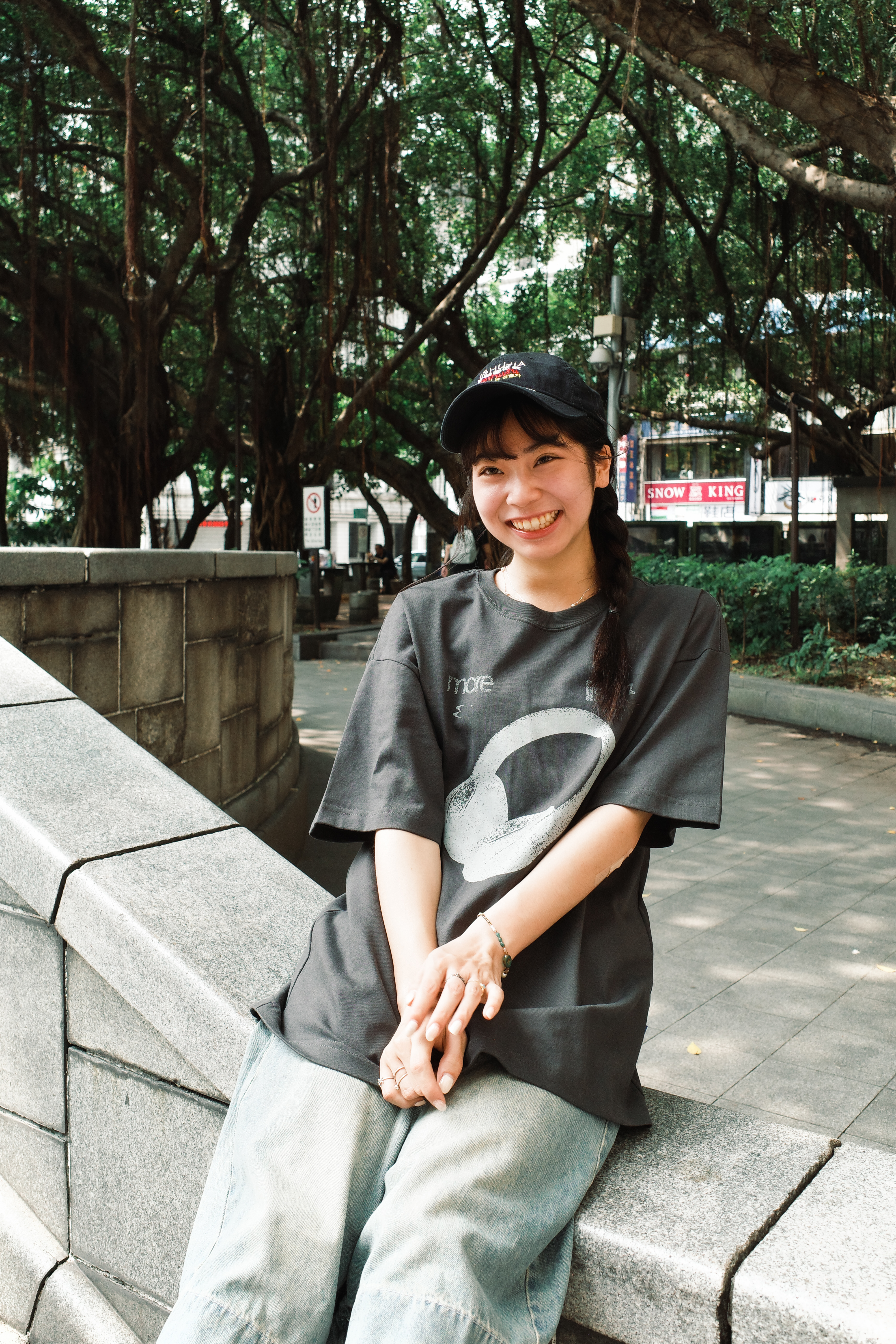 『Always_Good』More Listen 耳機 印花 短TEE