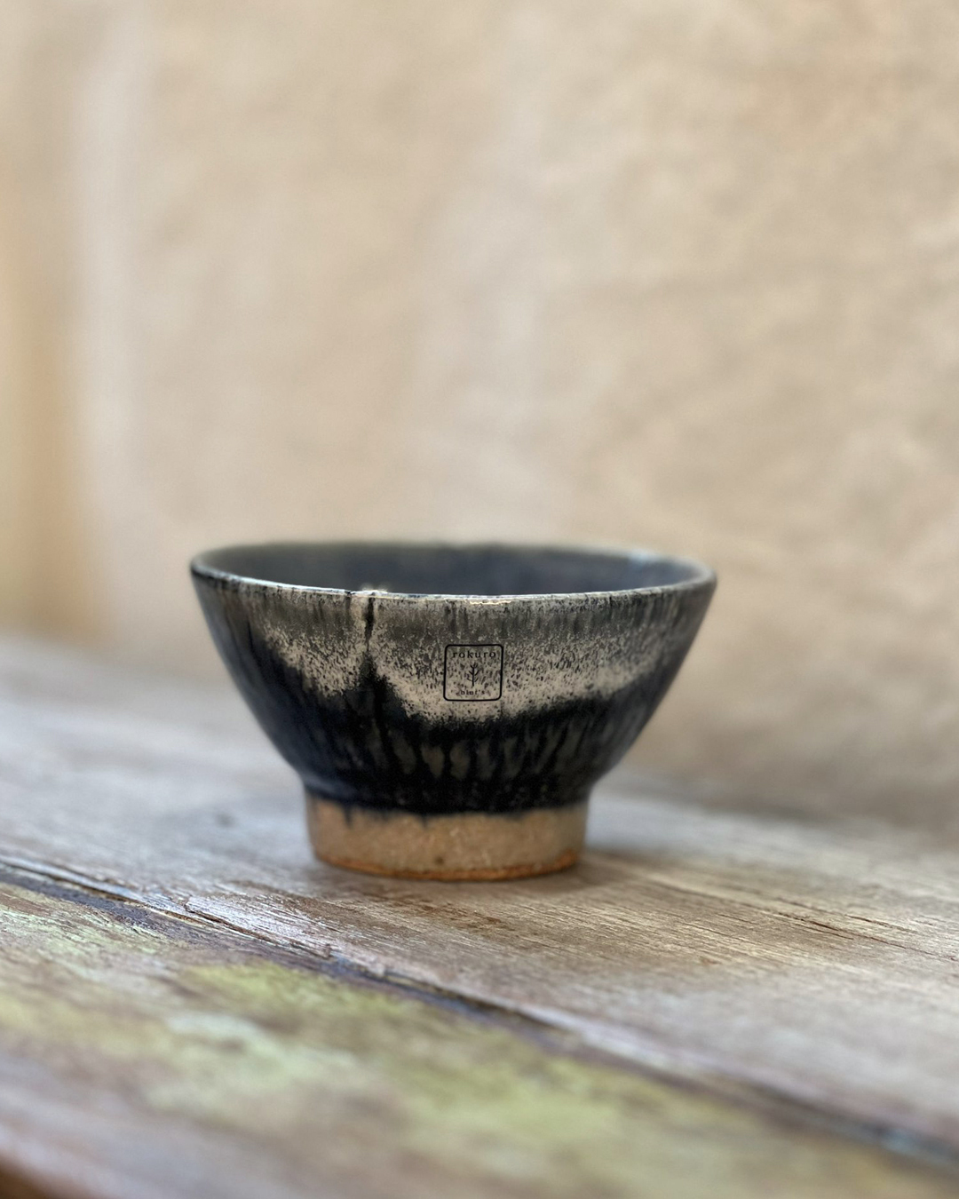 Rokuro Handmade Pottery Bowl Indigo S｜Blut's