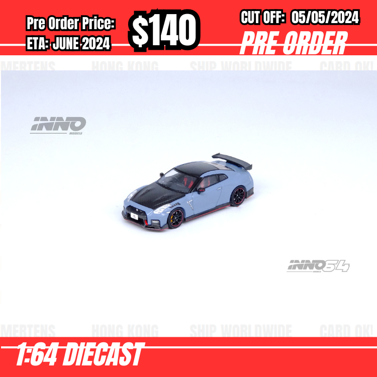 RS-$140 * INNO64 * 1:64 NISSAN GT-R (R35) NISMO SPECIAL EDITION 2022 Stealth Gray [OD26/04]