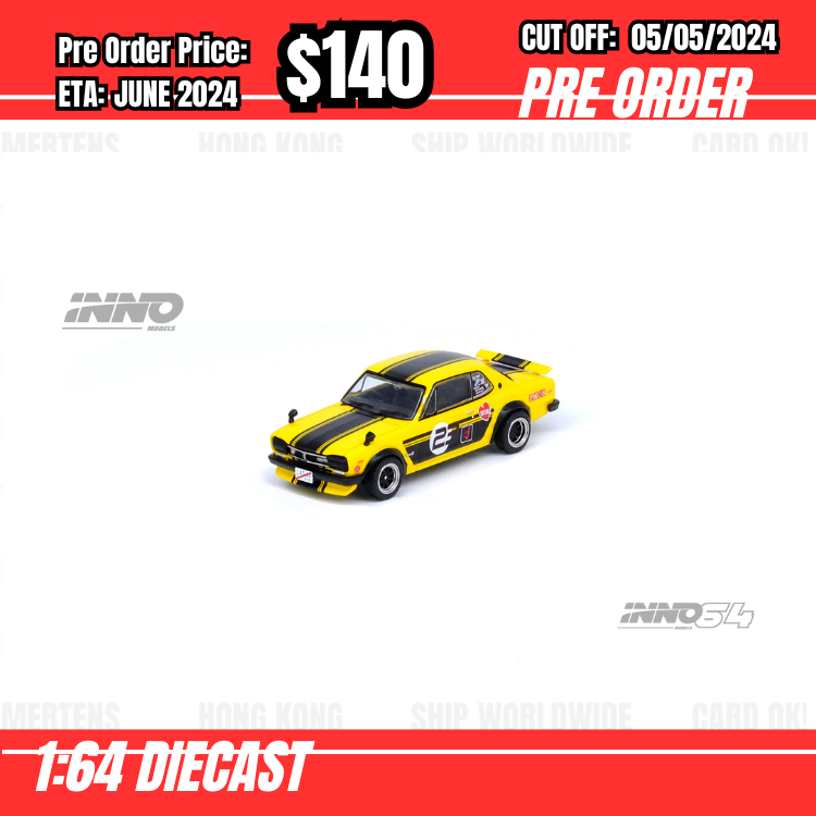 RS-$140 * INNO64 * 1:64 NISSAN SKYLINE 2000 GT-R (KPGC10)  [OD26/04]