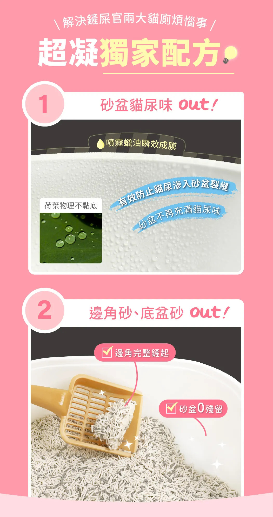 超凝小姐｜不沾黏貓砂盆噴霧 150ml