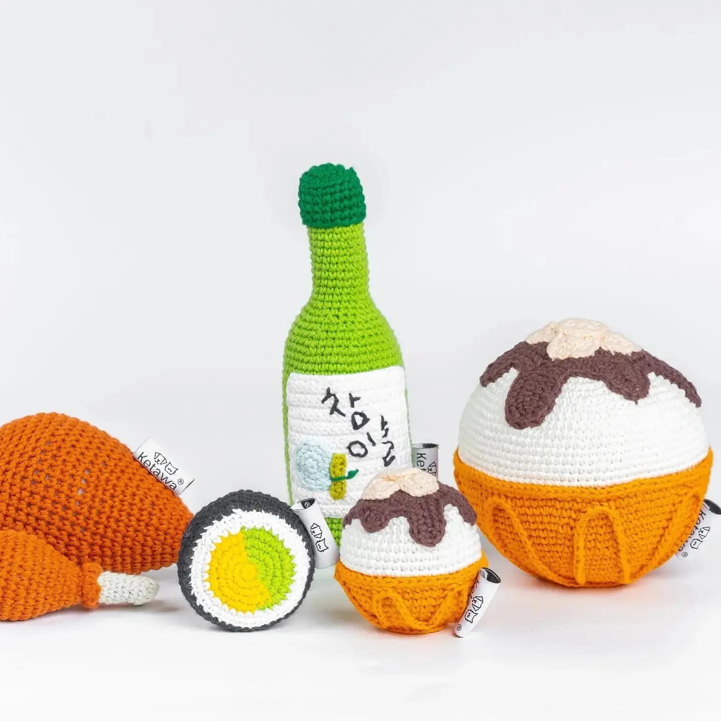 泰國Ketawa 手工針織玩具 - 燒酒瓶