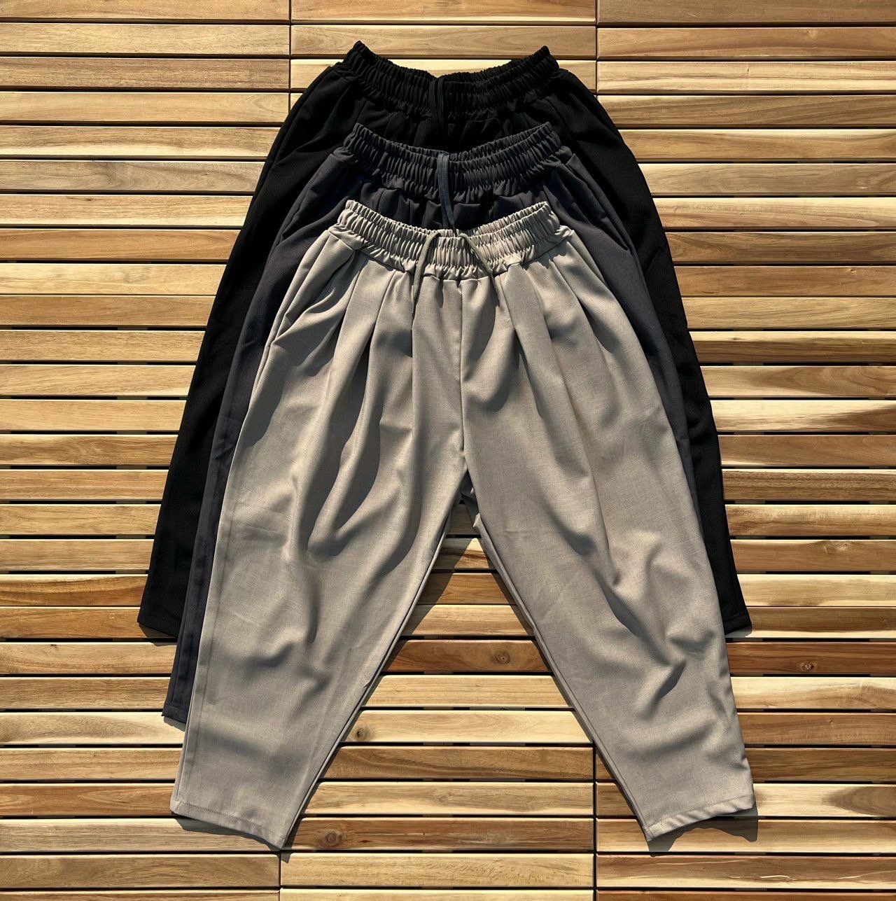 淨色鬆身褲 PEACOCK-053P